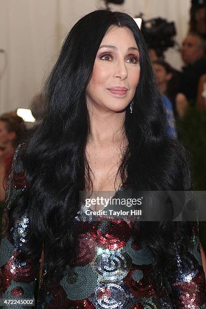 Cher attends "China: Through the Looking Glass", the 2015 Costume Institute Gala, at Metropolitan Museum of Art on May 4, 2015 in New York City.