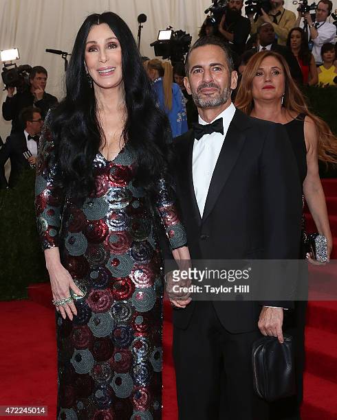 Cher and Marc Jacobs attend "China: Through the Looking Glass", the 2015 Costume Institute Gala, at Metropolitan Museum of Art on May 4, 2015 in New...