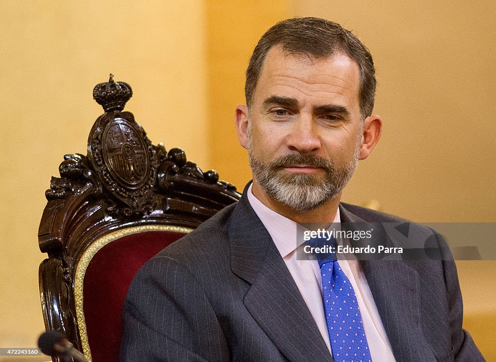 King Felipe VI of Spain Attends the 150th Anniversary of UIT in Madrid