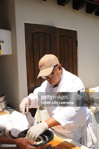 Chef prepares food at the 8th Annual George Lopez Celebrity Golf Classic presented by Sabra Salsa to benefit The George Lopez Foundation at Lakeside...