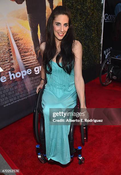 Actress Mia Schaikewitz attends the premiere of Roadside Attractions' & Godspeed Pictures' "Where Hope Grows" at The ArcLight Cinemas on May 4, 2015...