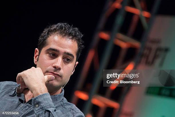 Kayvon Beykpour, co-founder and chief executive officer of Periscope, speaks during the TechCrunch Disrupt NYC 2015 conference in New York, U.S., on...