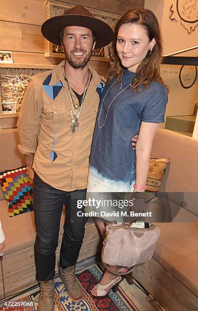 Founder Blake Mycoskie and Amber Atherton attend the launch of TOMS London Community Outpost, their first UK Flagship store off Carnaby Street on May...