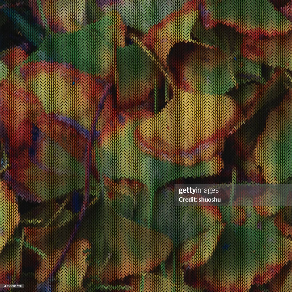 Abstract color ginkgo leaf pattern texture background