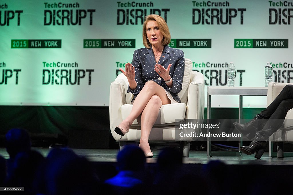 Newly Announced Republican Presidential Hopeful Carly Fiorina Speaks Tech Conference In New York