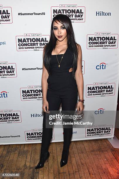 Tinashe arrives as Live Nation Celebrates National Concert Day At Their 2015 Summer Spotlight Event Presented By Hilton at Irving Plaza on May 5,...