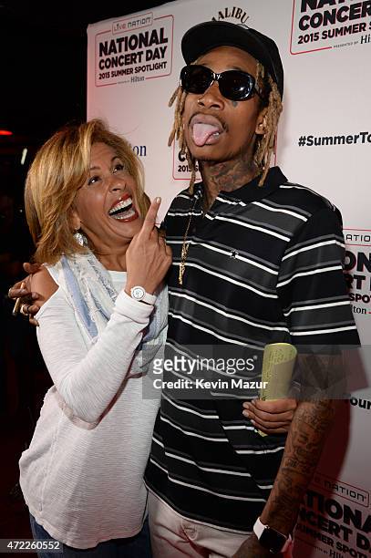 Hoda Kotb and Wiz Khalifa arrive as Live Nation Celebrates National Concert Day At Their 2015 Summer Spotlight Event Presented By Hilton at Irving...