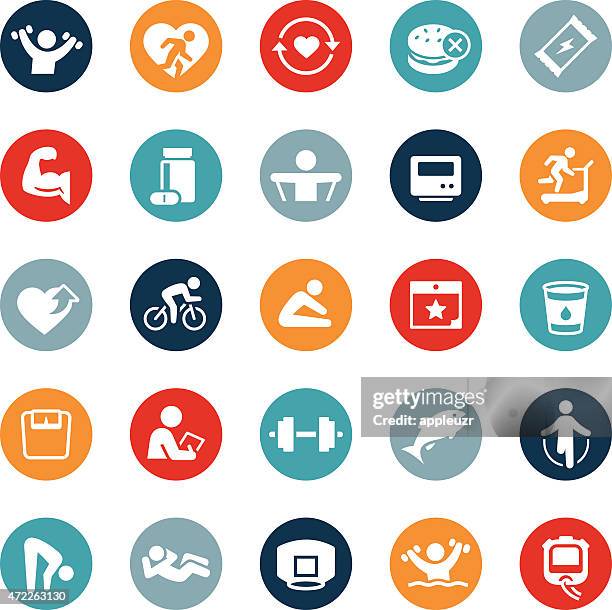 ilustraciones, imágenes clip art, dibujos animados e iconos de stock de iconos de salud y gimnasio - barra de cereal