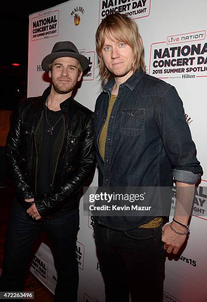 Jason Wade and Bryce Soderberg of Lifehouse arrive as Live Nation Celebrates National Concert Day At Their 2015 Summer Spotlight Event Presented By...