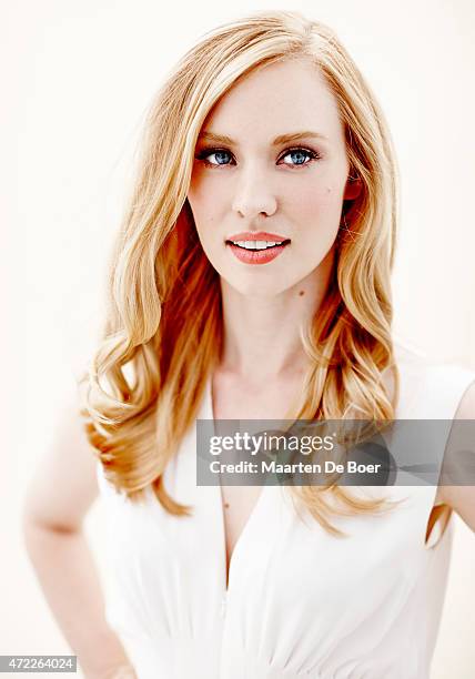 Actress Deborah Ann Woll poses for a portrait at the TV Guide portrait studio at San Diego Comic Con for TV Guide Magazine on July 24, 2014 in San...