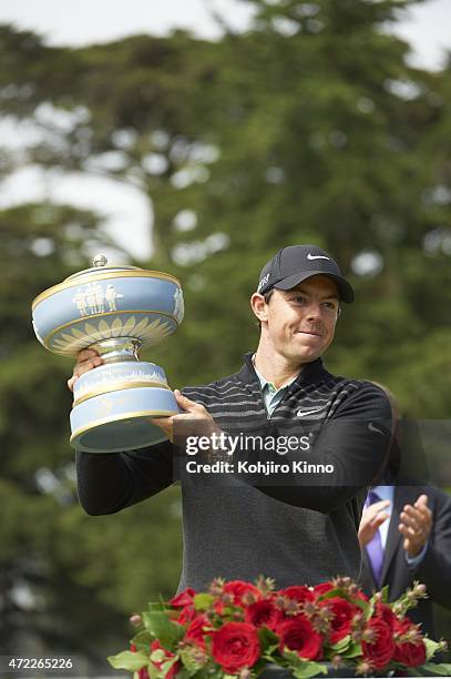 Cadillac Match Play Championship: Rory McIlroy victorious with Walter Hagen Cup trophy after winning tournament on Sunday at TPC Harding Park. San...