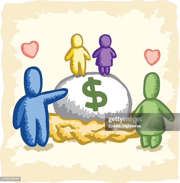 the family stone - nest egg - concerned parent stock illustrations