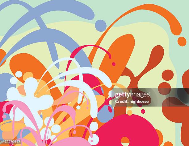 joyful splash - swish background stock illustrations