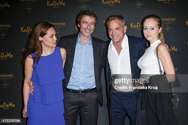 Sarah Maria Besgen, Guido Broscheit, Florian Fitz and Tatjana Thinius during the Hennessy 250th anniversary celebrations on May 05, 2015 in Berlin,...