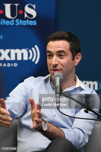 Ari Melber attends a special edition of SiriusXM's No Labels Radio, airing on SiriusXM POTUS at SiriusXM Studios on May 5, 2015 in New York City.