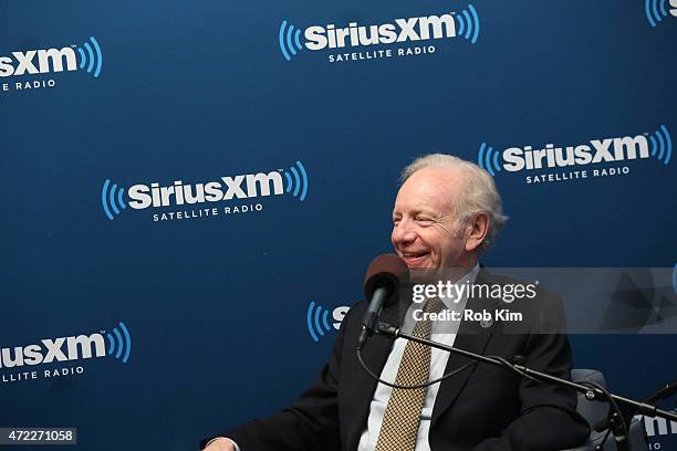 No Labels Co-Chair Joe Lieberman co-hosts a special edition of SiriusXM's No Labels Radio, airing on SiriusXM POTUS at SiriusXM Studios on May 5,...