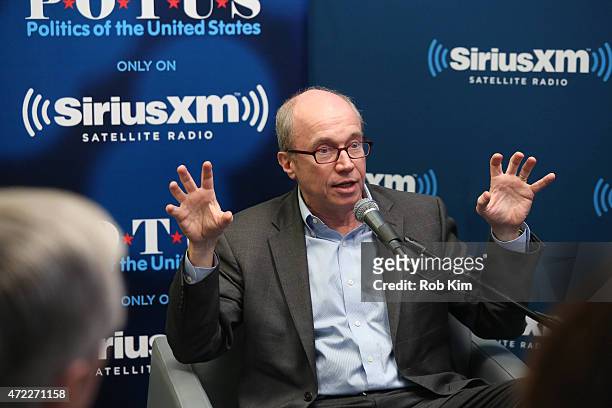Alan Murray, Editor of Fortune Magazine, attends a special edition of SiriusXM's No Labels Radio, airing on SiriusXM POTUS at SiriusXM Studios on May...