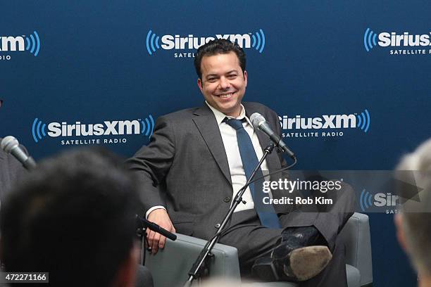 John Avlon, Editor-in-Chief of The Daily Beast, attends a special edition of SiriusXM's No Labels Radio, airing on SiriusXM POTUS at SiriusXM Studios...