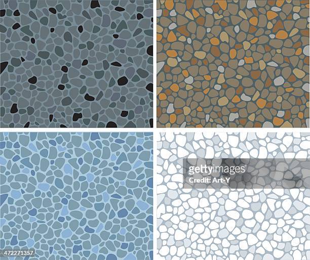 mosaic - pebble stock illustrations