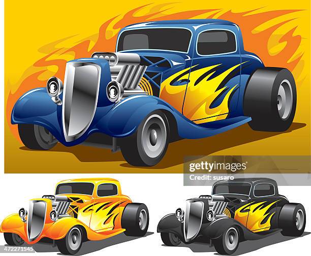 illustrazioni stock, clip art, cartoni animati e icone di tendenza di super hot rod - ferrari cars wallpaper