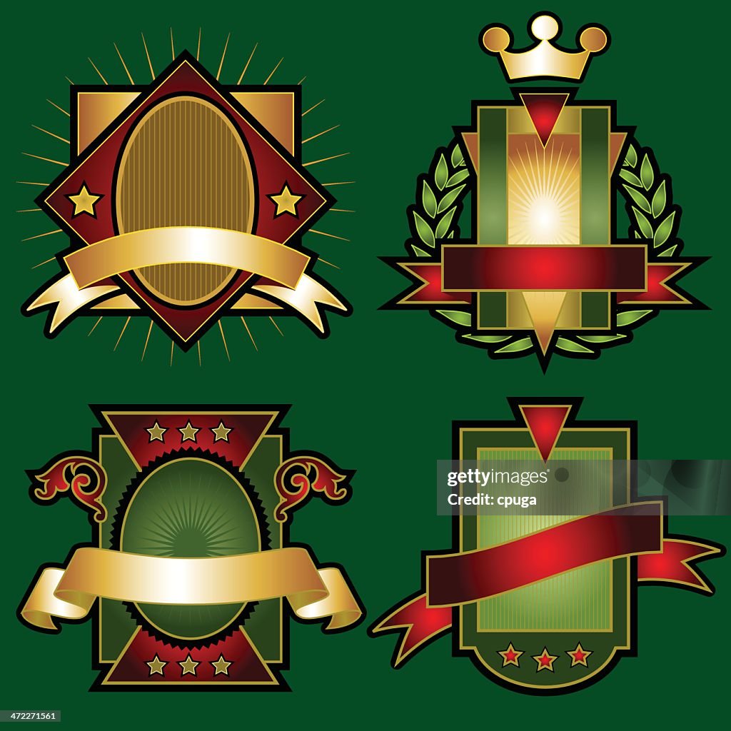 Set of Vector Emblems & Crests