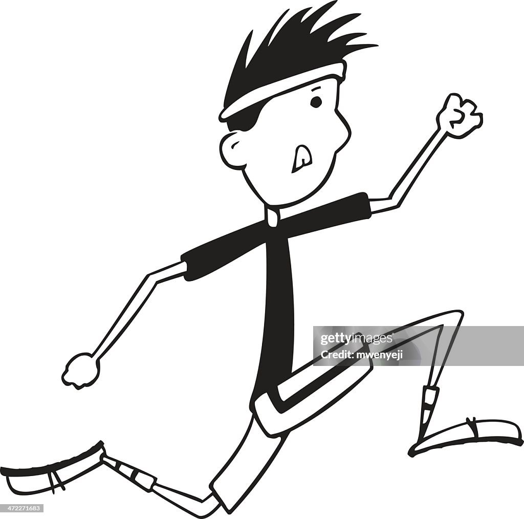 Stick figure Jogger