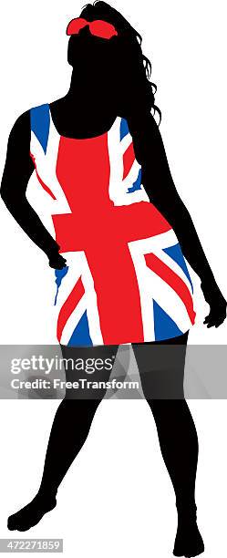 swinging london - soho london stock illustrations