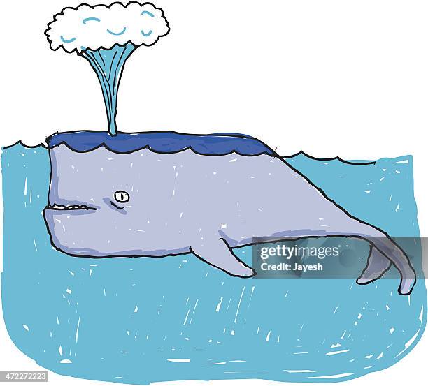 große fette wal - blue whale stock-grafiken, -clipart, -cartoons und -symbole