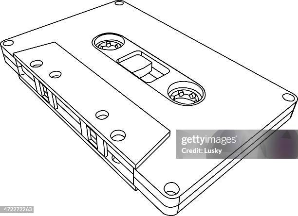 kassette - tragbarer kassettenrekorder stock-grafiken, -clipart, -cartoons und -symbole