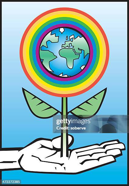 ilustraciones, imágenes clip art, dibujos animados e iconos de stock de manos en la tierra - racismo