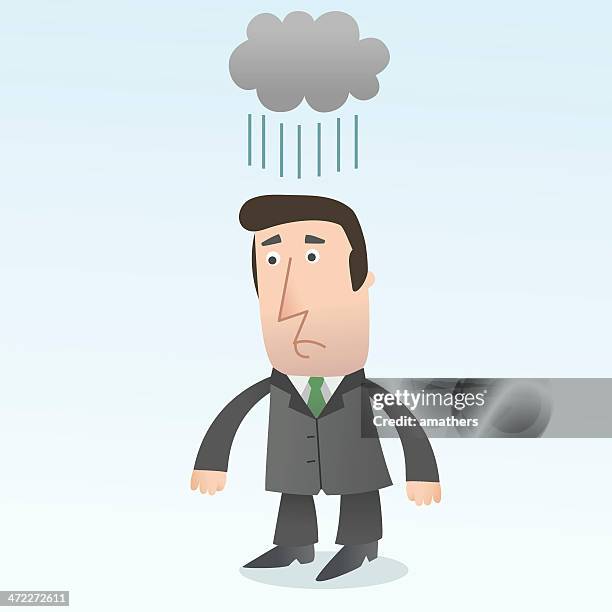 why does it always rain on me? - remember me stock illustrations