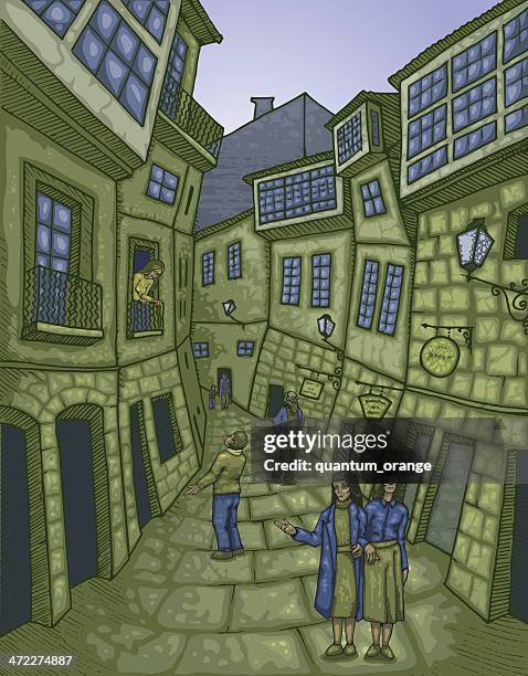 stockillustraties, clipart, cartoons en iconen met santiago de compostela - santiago de compostela