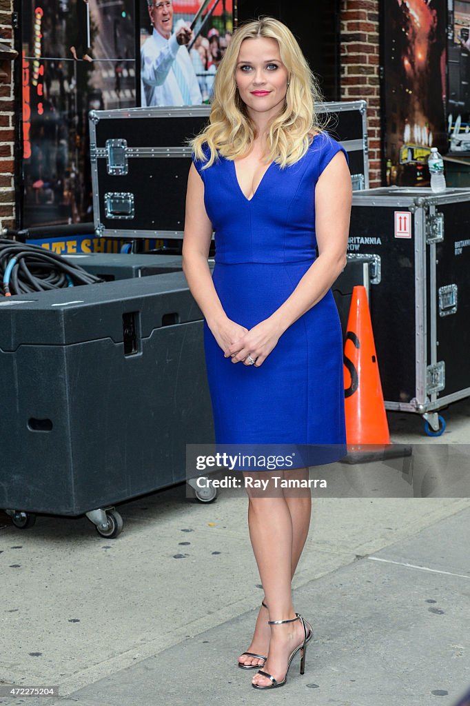 Celebrities Visit "Late Show With David Letterman" - May 5, 2015