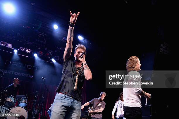 Brian Kelley and Tyler Hubbard of Florida Georgia Line perform as Live Nation Celebrates National Concert Day At Their 2015 Summer Spotlight Event...