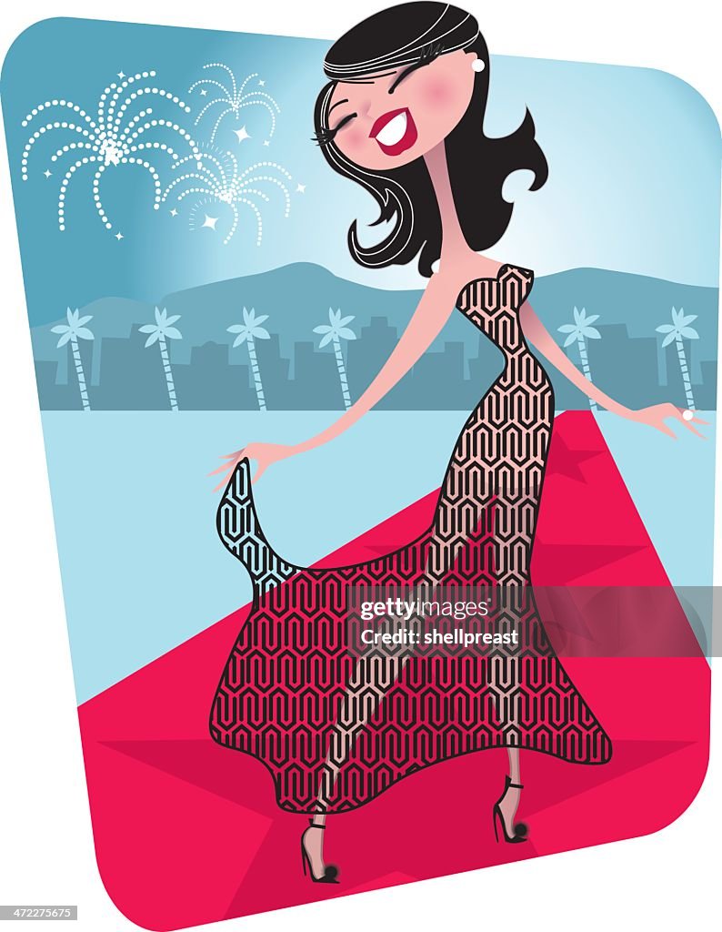 Hollywood Red Carpet Actress