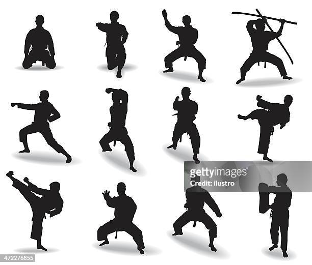 martial arts - martial arts stock illustrations