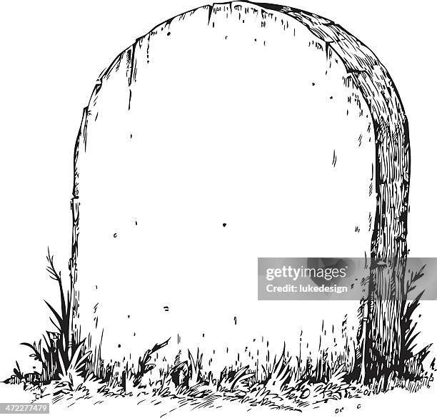 ilustrações de stock, clip art, desenhos animados e ícones de blank tombstone - lápide