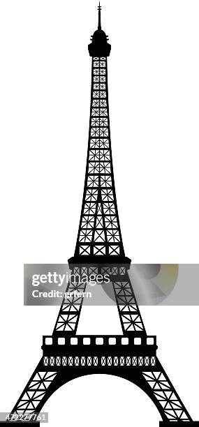 eiffel tower - eiffel tower stock illustrations