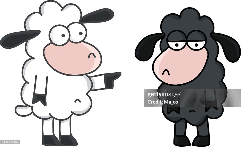 Cartoon The Black Sheep Mobbing High-Res Vector Graphic - Getty Images Cartoon The Black Sheep Mobbing High-Res Vector Graphic - Getty Images