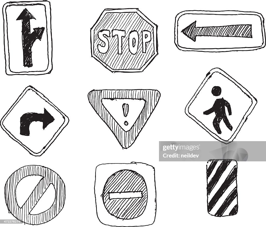 Road Sign sketches
