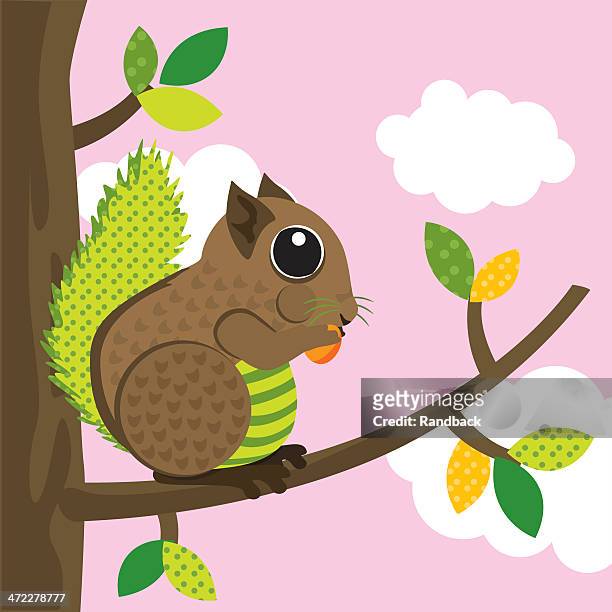 squirrel - chipmunk stock illustrations