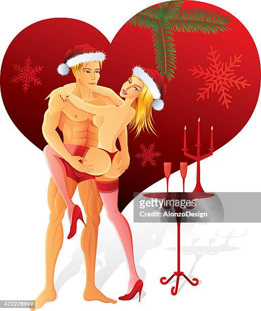17 Gráficos y Vectoriales de Couple Hugging Christmas - Getty Images