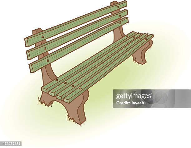 179 Cartoon Park Bench High Res Illustrations - Getty Images