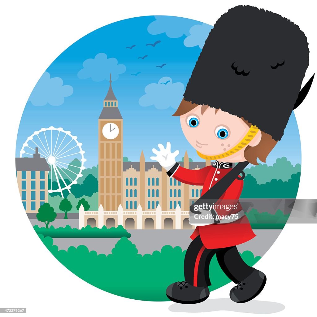 London British Royal guard boy