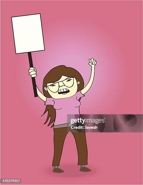 protest - suffragette stock illustrations