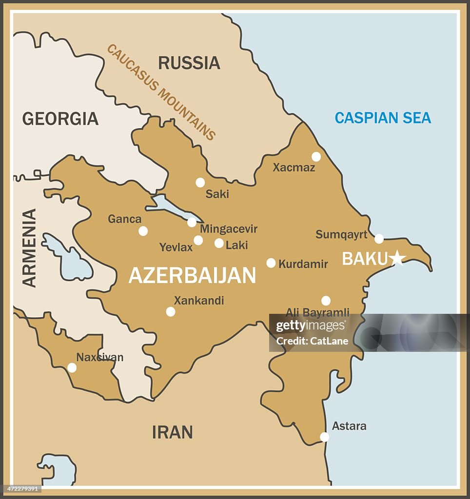 Map of Azerbaijan