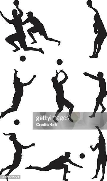 men playing volleyball - 排球 球 幅插畫檔、美工圖案、卡通及圖標