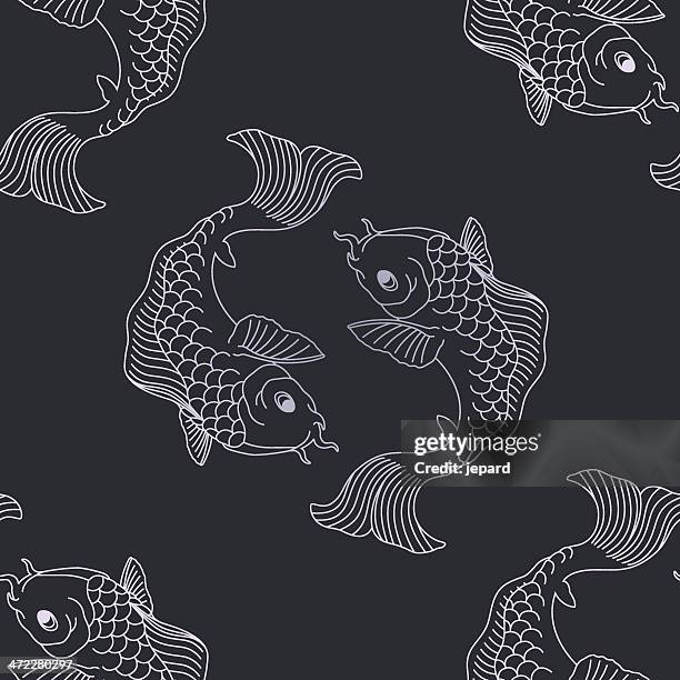 ilustrações, clipart, desenhos animados e ícones de padrão de koi - animal markings