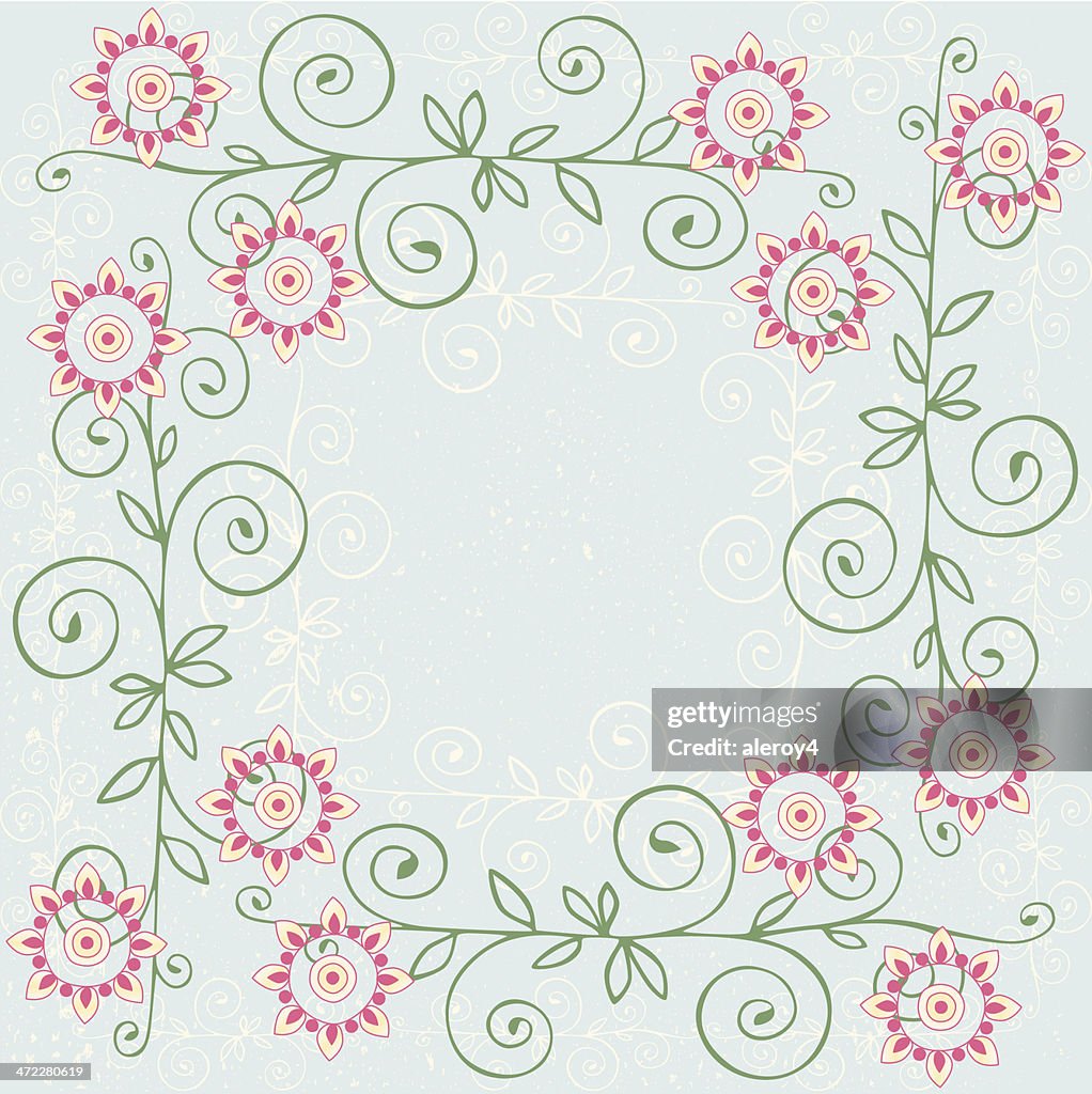 Spring Frame With Flowers High-Res Vector Graphic - Getty Images