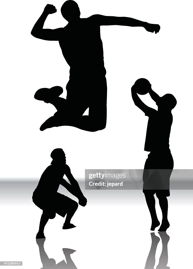 Silhuetas de Voleibol